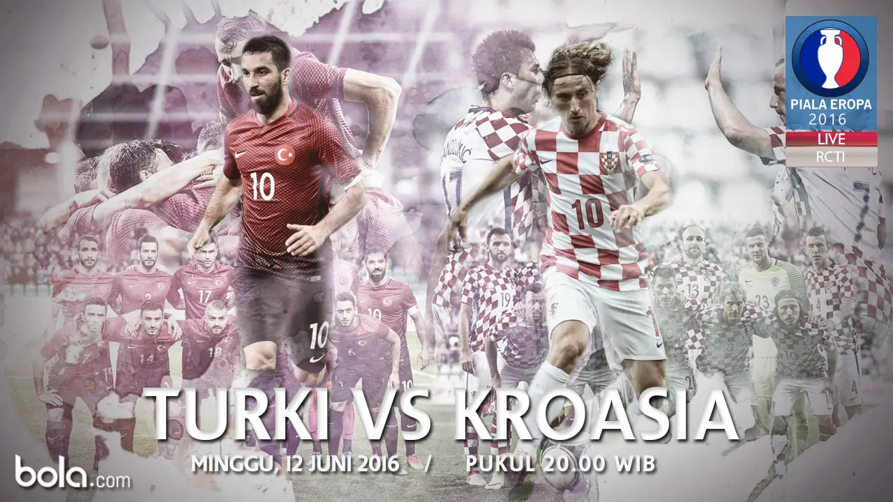 Eropa 2016 Turki Vs Kroasia (Bola.com/Adreanus Titus)