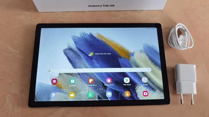 Samsung Galaxy Tab A8. (Liputan6.com/Agustinus M. Damar)