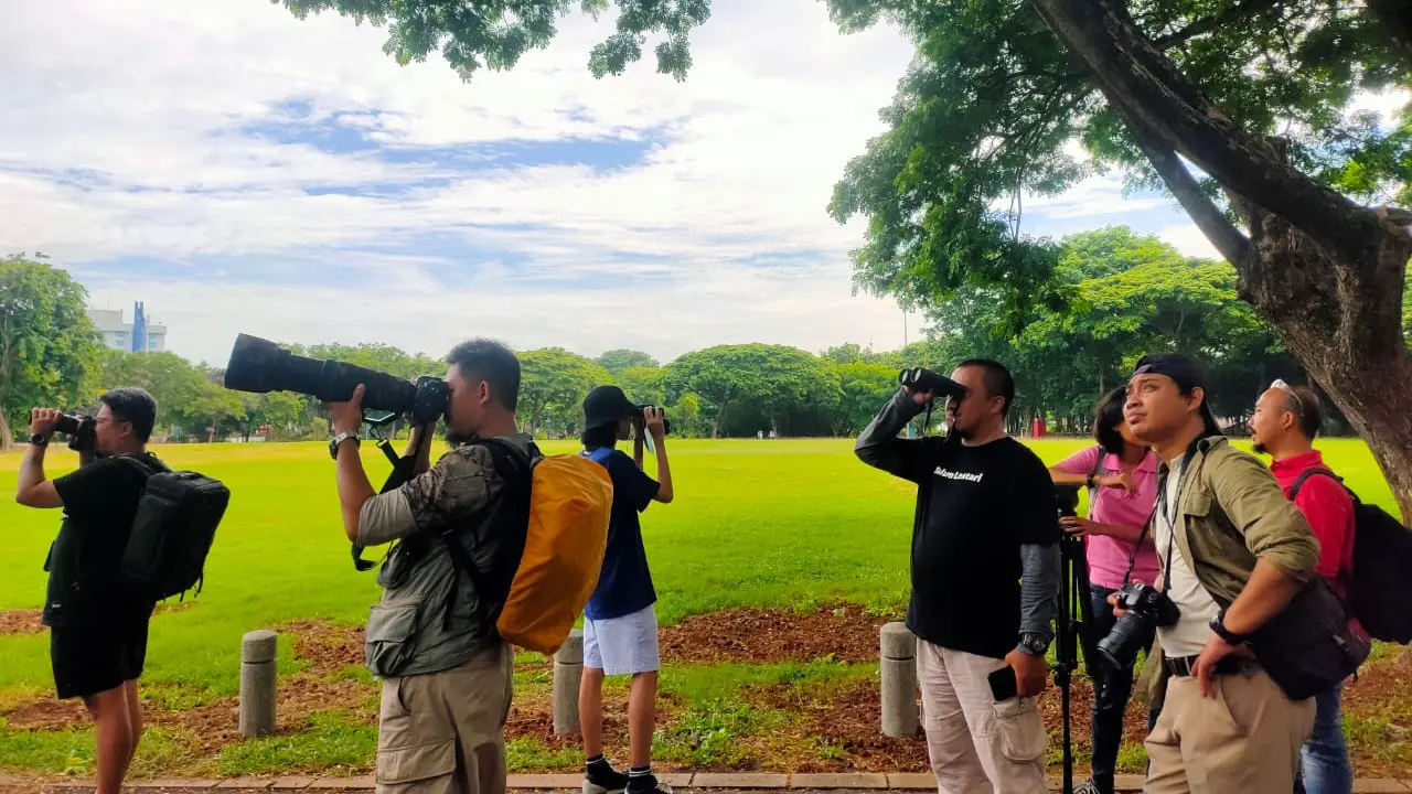 Ancol Taman Impian bersama Jakarta Birdwatcher’s Society dan Belantara Foundation menggelar sensus burung air di empat kawasan Ancol. (Liputan6.com/ ist)