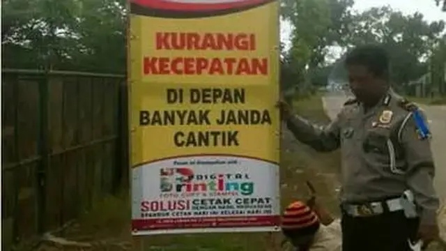 7 Potret Tulisan Lucu Himbauan Mudik Lebaran Ini Kocak Banget