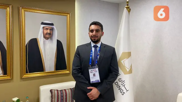 Senior Manager – International Markets Barzan Holdings, Rashid Al-Mohanadi, pada Rabu (11/6/2025) di Jakarta, salah satu teknologi unggulan yang ditawarkan kepada Indonesia adalah sistem kendaraan tanpa awak (Dok. Liputan6.com/Teddy Tri Setio Berty).