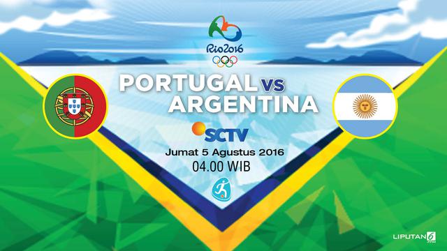 Portugal Vs Argentina Duel Sepak Bola Menyerang Bola Liputan6 Com