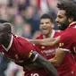 Liverpool menempati peringkat ketujuh dengan total empat gol. Dua gol disumbangkan Sadio Mane.  (Martin Rickett/PA via AP)