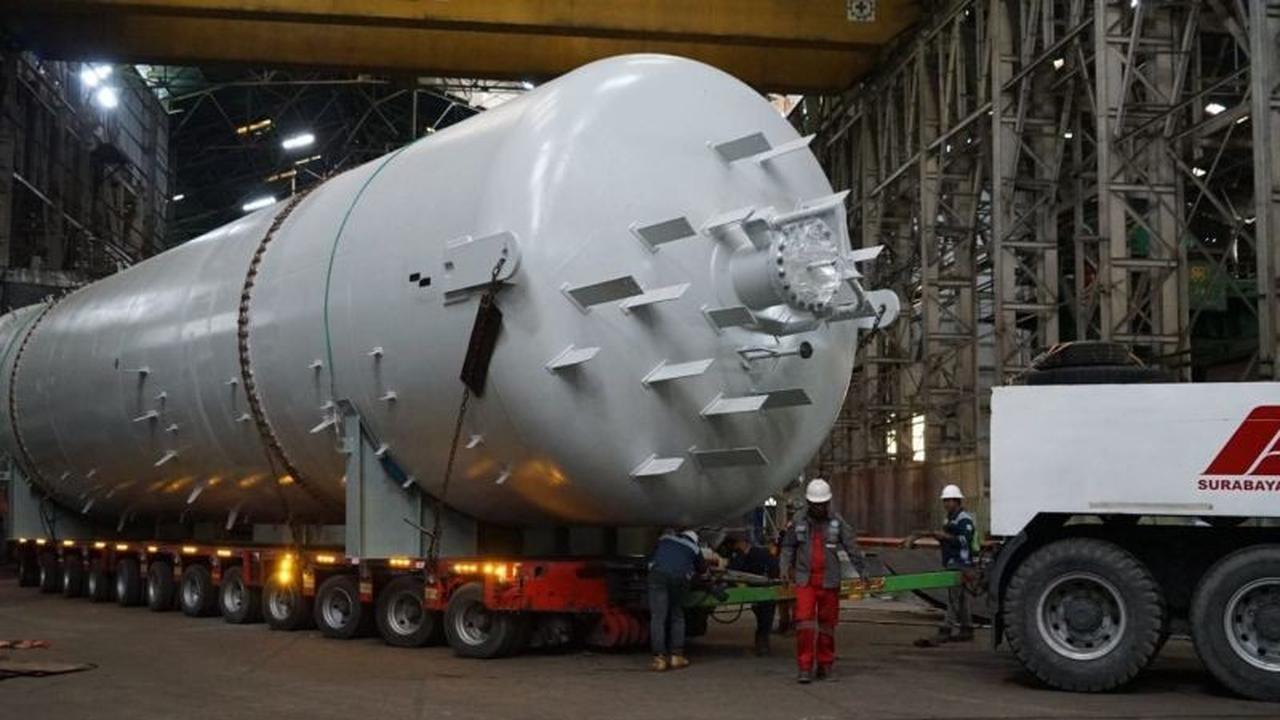 Barata Indonesia Selesaikan Proyek Vital Pressure Vessel untuk Pupuk Sriwijaya
