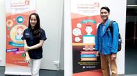 Reyza Melaini dari Universitas Padjajaran dan Pras dari STMM MMTC Yogyakarta. 