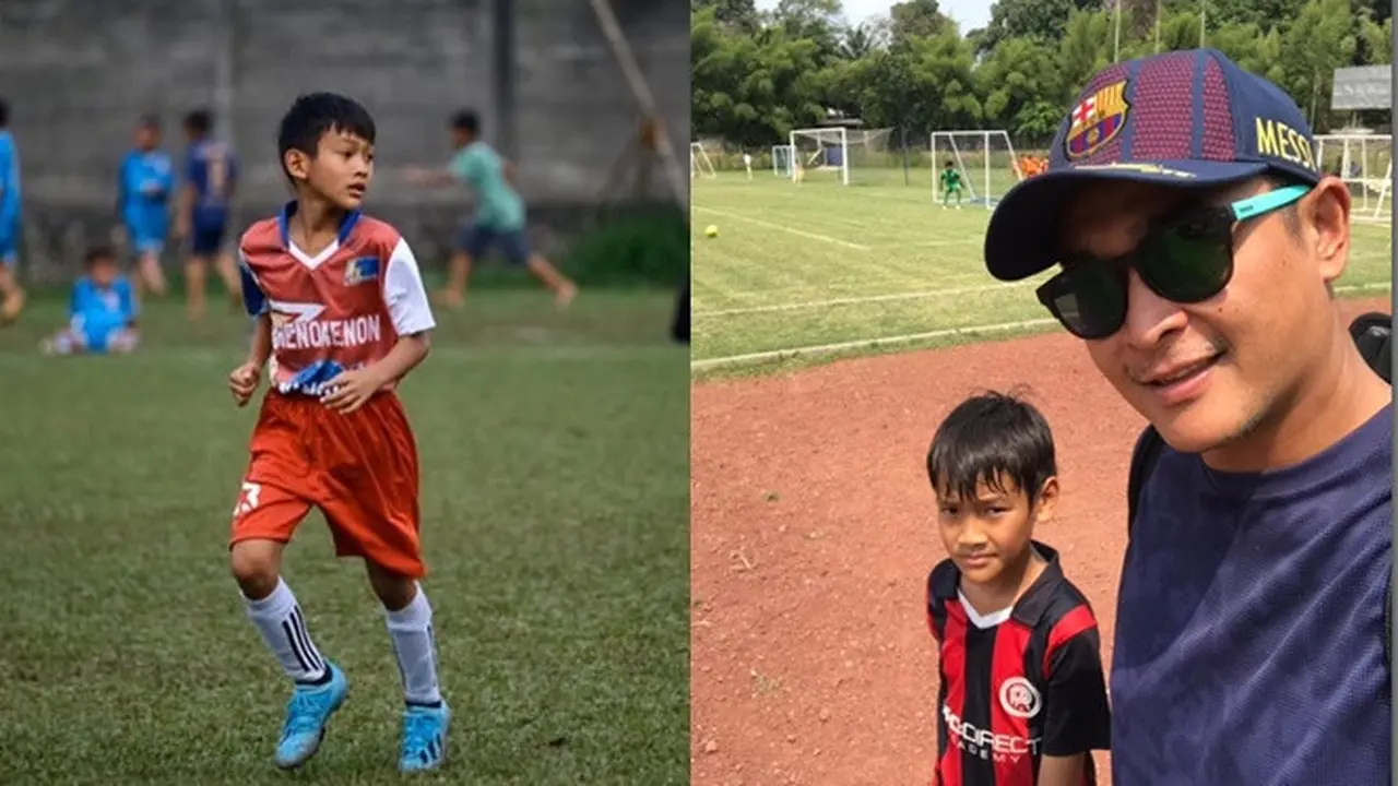 Jarang Terekspos, Ini 6 Potret Gavin Anak Bungsu Irgi Fahrezi yang Tekuni Sepak Bola