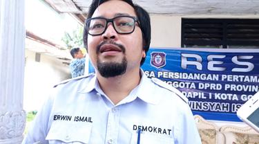 Anggota DPRD Provinsi Gorontalo Erwin Ismail (Arfandi Ibrahim/Liputan6.com)