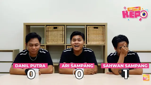 Danil, Ari dan Sahwan main games bareng KapanLagi (Credit: Youtube KapanLagi)