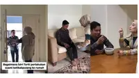 Sikap istri pria ini bikin baper dan iri warganet. (Sumber: TikTok/thejunandarsfamily)