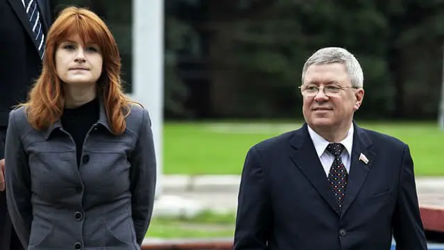Maria Butina dan Robert Driscoll (Liputan6.com/AP)