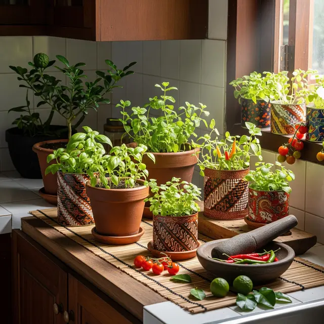 Konsep Kitchen Garden di Rumah Mungil Modern