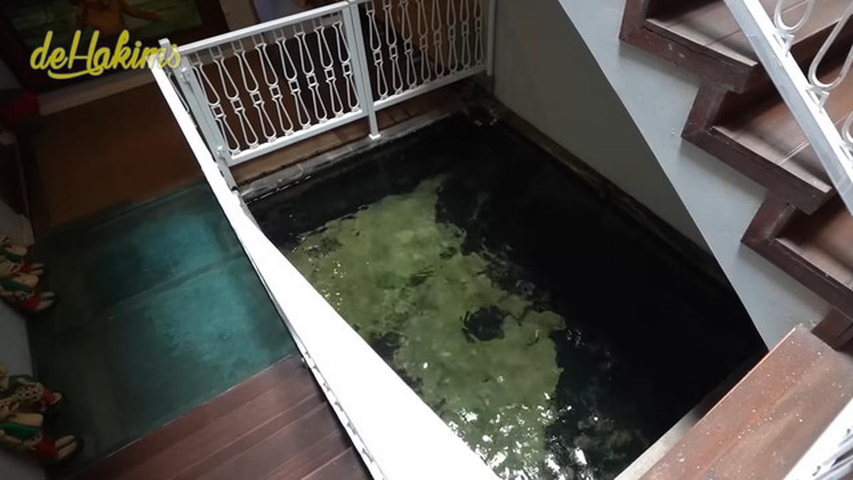7 Potret Kolam Ikan di Rumah Irfan Hakim, Ada yang di Tengah Tangga