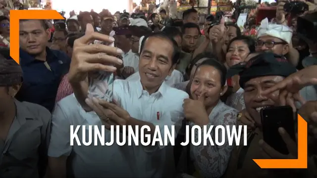 VIDEO: Pantau Sembako, Jokowi Kunjungi Pasar Badung