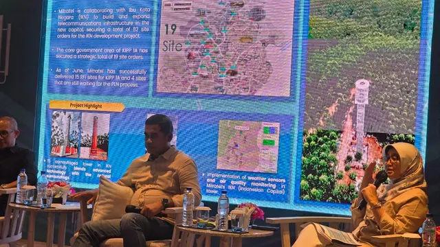 Direktur Utama Mitratel Theodorus Ardi Hartoko saat Media Gathering di Labuan Bajo, Senin (5/8/2024). Foto: Nurmayanti
