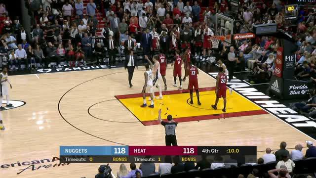 Berita video game recap NBA 2017-2018 antara Miami Heat melawan Denver Nuggets dengan skor 149-141.