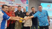 Konferensi pers Proliga 2026 di Yogyakarta, Senin (20/4/2026). Partai final akan berlangsung di GOR Amongrogo, Yogyakarta, pada 21-26 April 2026. (Bola.com/Ana Dewi)