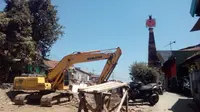 Menara sinyak Krian, di wilayah Ciwalen, menjadi salah satu warisan benda perkerataapian yang masih tersisa hingga kini (Liputan6.com/Jayadi Supriadin)