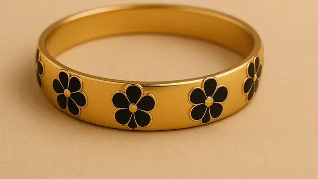 Inspirasi Model Gelang Emas Bunga Hitam