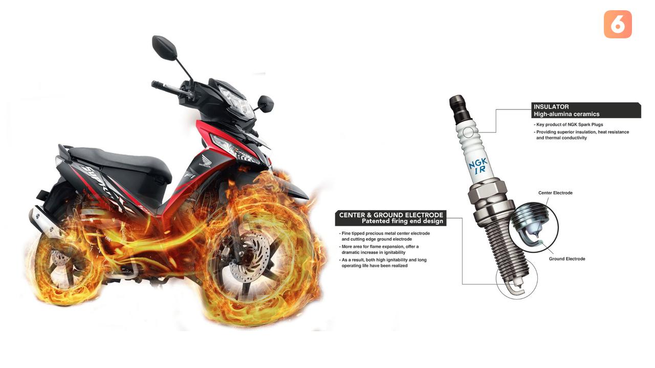 Ilustrasi busi untuk Honda Supra (dokumen Otosia.com)