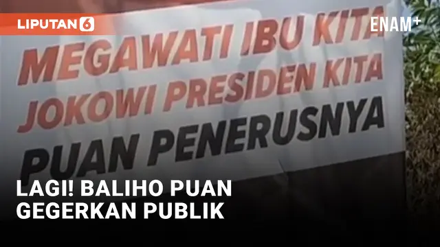 VIDEO: Baliho Puan Maharani Kembali Bikin Heboh Warganet