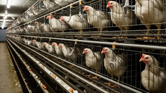 Sistem Kandang Ayam Petelur Satu Ekor per Sekat