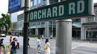 Kawasan perbelanjaan Orchard Road di Singapura pada 6 Mei 2020. (ROSLAN RAHMAN / AFP)