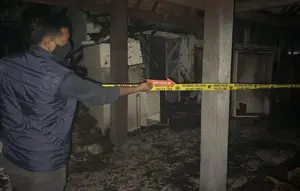 Tim Labfor Selidiki Kebakaran RSUD Ryacudu Lampung Utara