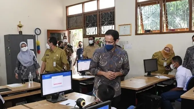 42 dari 95 Persen Sekolah Telah Gelar PTM Terbatas, Nadiem Bahas Risiko Kehilangan Pembelajaran Permanen