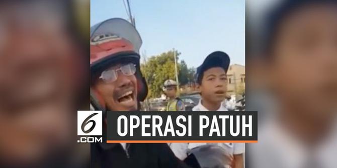 VIDEO: Pengendara Menangis karena Anaknya Tidak Mengenakan Helm