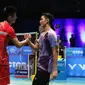 Tunggal putra Indonesia Jonatan Christie gagal lolos ke final Malaysia Open Super Series Premier 2016 usai dikalahkan unggulan satu Tiongkok, Cheng Long. (Liputan6.com/Humas PP PBSI)