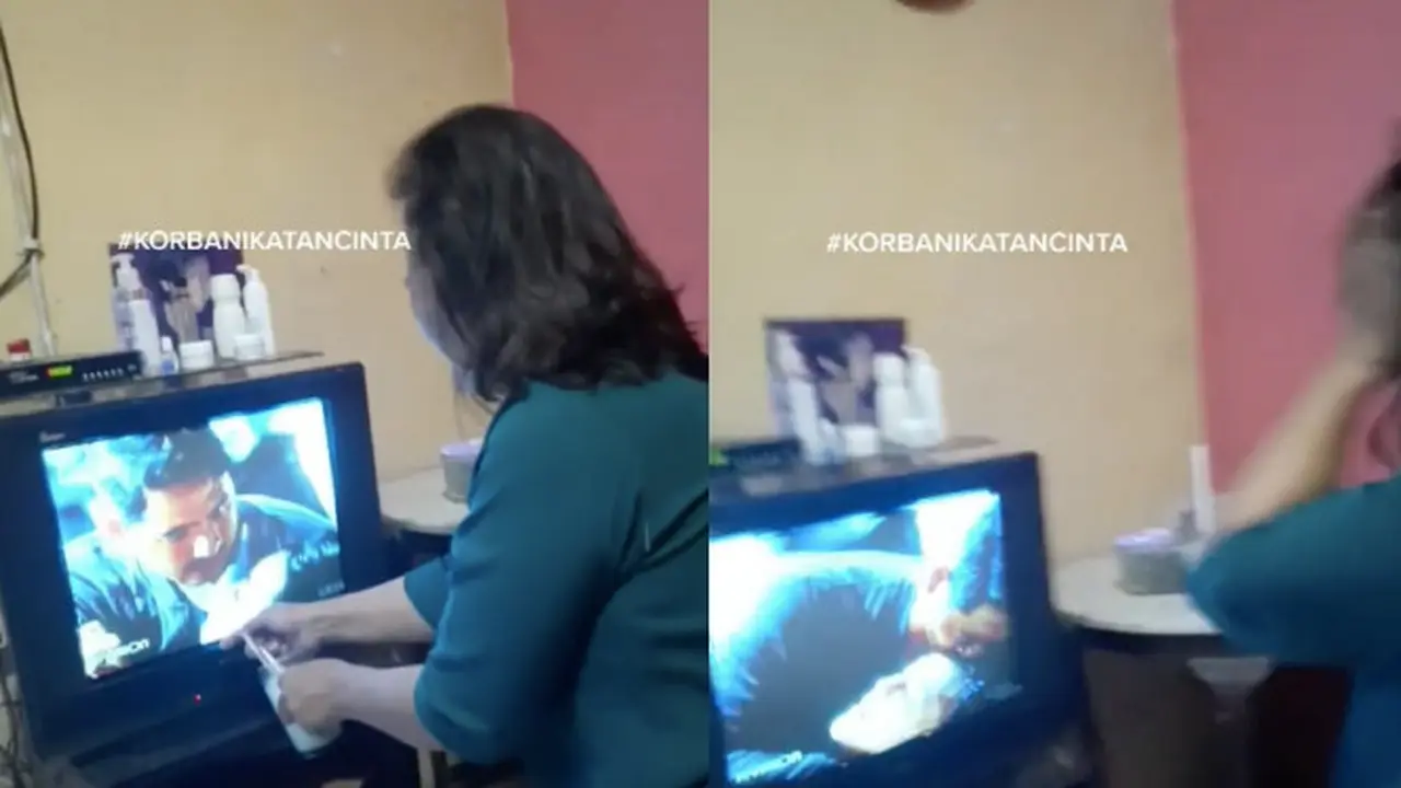 Viral Wanita Histeris Saat Nonton Ikatan Cinta, Reaksinya Kocak