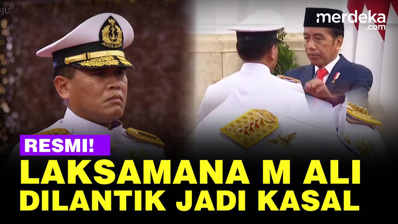VIDEO: [FULL] Momen Jokowi Sematkan Pangkat Bintang Empat Ke Kasal Muhammad Ali