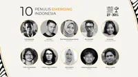 10 Penulis Emerging Indonesia 2022