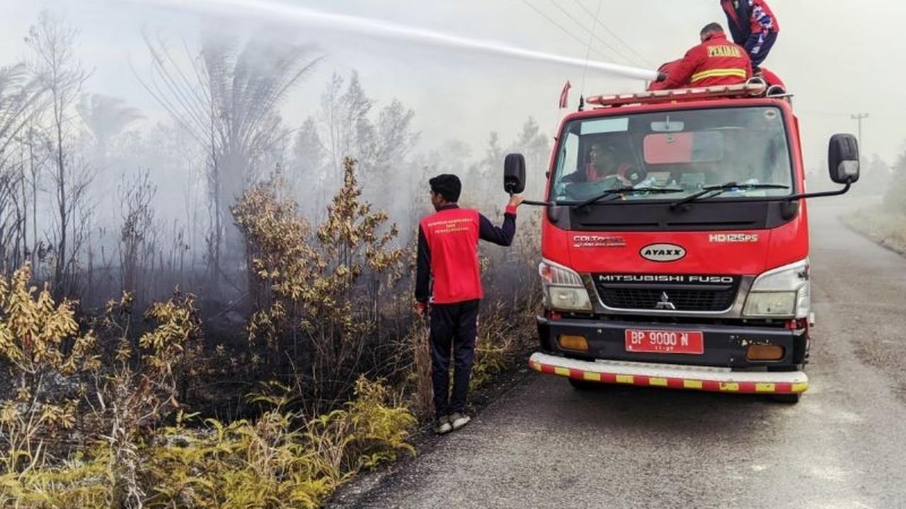 Personel Gabungan Berhasil Padamkan 100 Hektare Karhutla Natuna di Batubi