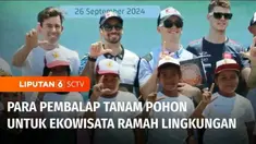 Mengajak masyarakat untuk menyukai dunia balap motor, pembalap dari seluruh kelas di MotoGP ikut serta menanam pohon perindang di zona hijau Sirkuit Mandalika, Lombok Tengah, Nusa Tenggara Barat pada Kamis siang.
