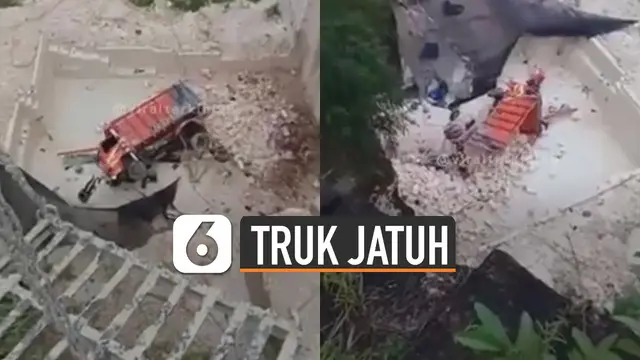 Beredar video sebuah truk jatuh ke dalam lubang galian tambang. Beruntungnya pengemudi langsung di evakuasi dan dilarikan ke rumah sakit terdekat.