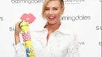 Petenis Jelita, Maria Sharapova menghadiri pembukaan gerai gula-gula Sugarpova miliknya di kota New York, Amerika Serikat.