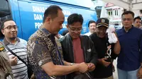 Dirjen Dukcapil Kemendagri Zudan Arif Fakrulloh di sela kunjungan kerja mendampingi Menteri Dalam Negeri ke Surabaya, Jawa Timur, Kamis (30/01/2020).