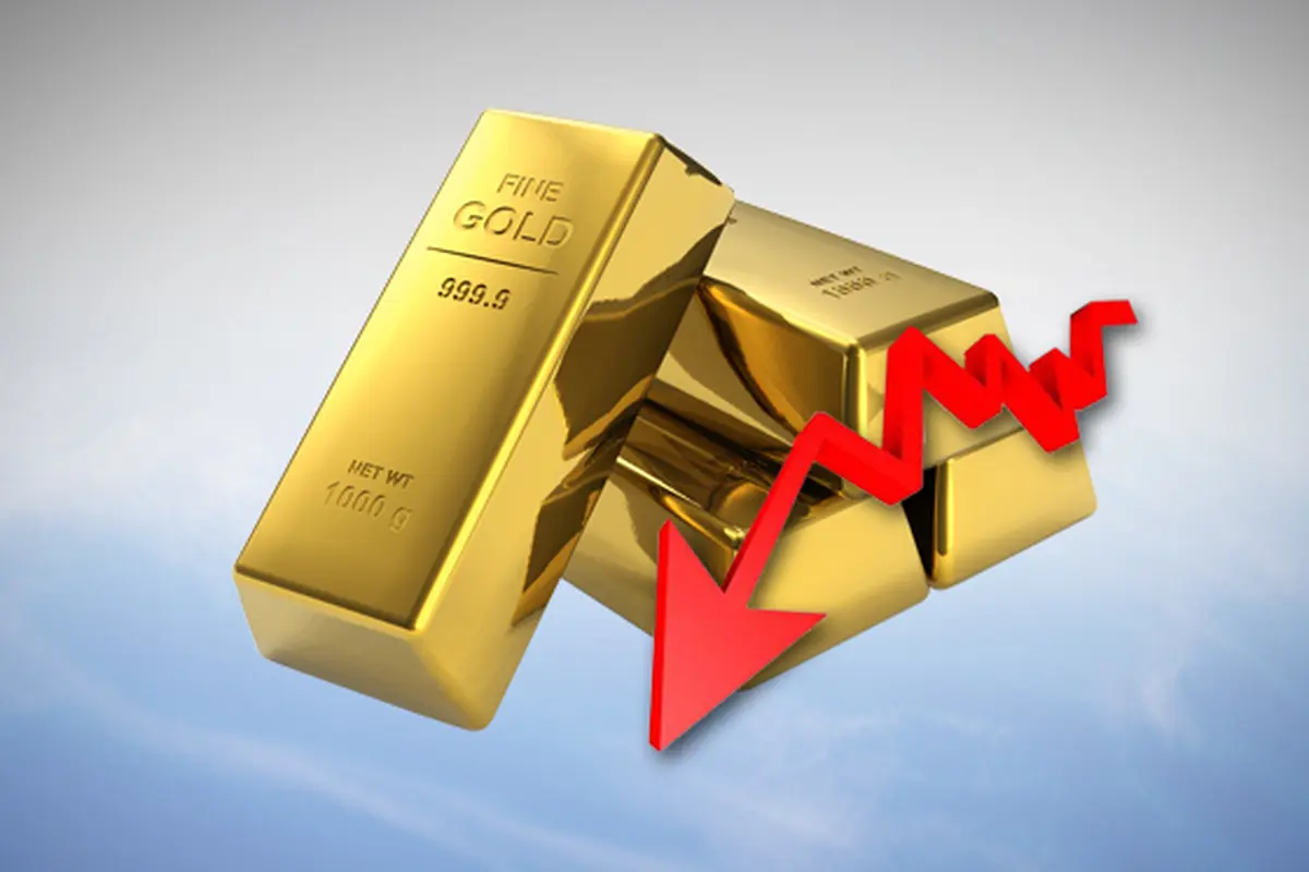 Ilustrasi Harga Emas Turun