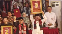 Sedangkan, Pramono Anung-Rano Karno mendapat nomor urut 3. (Liputan6.com/Angga Yuniar)