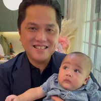 Erick Thohir dan Rayyanza (Instagram/raffinagita1717)