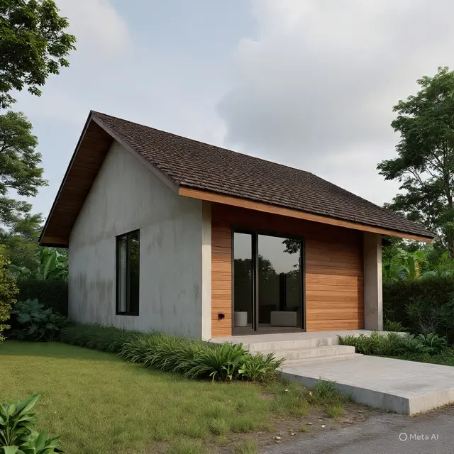 Gambar Rumah yang Sederhana di Lahan Sempit