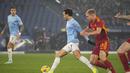 Berkat hasil ini, Lazio pun berhak melaju ke babak semifinal Coppa Italia 2023/2024. (AP Photo/Gregorio Borgia)