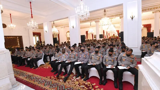 Momen Jokowi Kumpulkan Kapolres Seluruh Indonesia di Istana