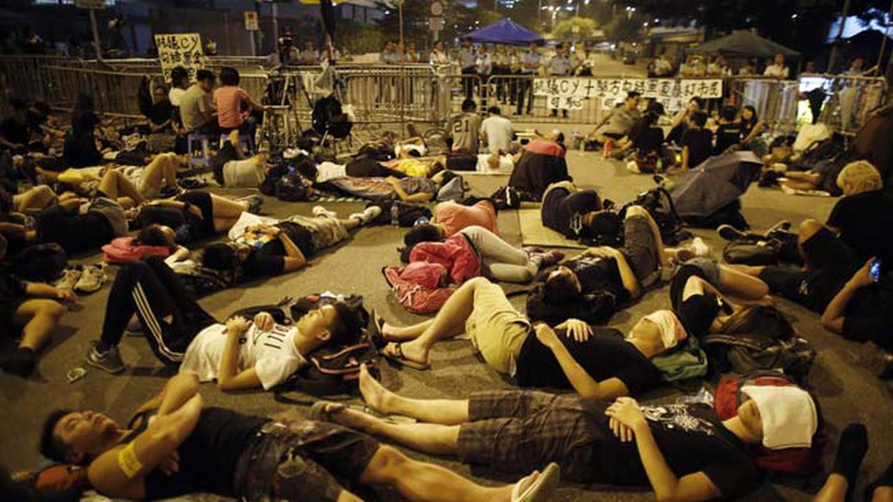 Pengunjuk rasa prodemokrasi di Hong Kong