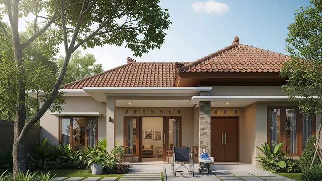 Contoh Rumah Nyaman untuk Orang Tua dan Cucu di Kampung