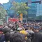 Kondisi demo mahasiswa di Bundaran HI (Foto: Rifqy/Liputan6.com)