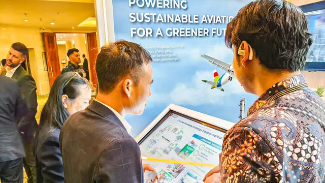 Pertamina mengenalkan ekosistem SAF terintegrasi (end-to-end ecosystem) sebagai bagian dari strategi mendukung target Net Zero Emission (NZE) 2060. (Foto: Pertamina)