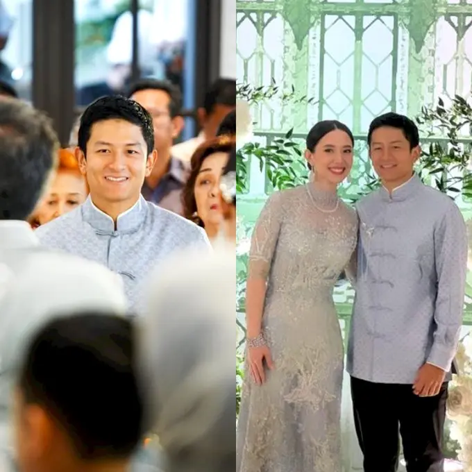 6 Potret Tampilan Gagah Pembalap Rio Haryanto Dibalut Baju Cheongsam saat Lamar Keponakan Sandiaga Uno, Disebut Hari Patah Hati Nasional