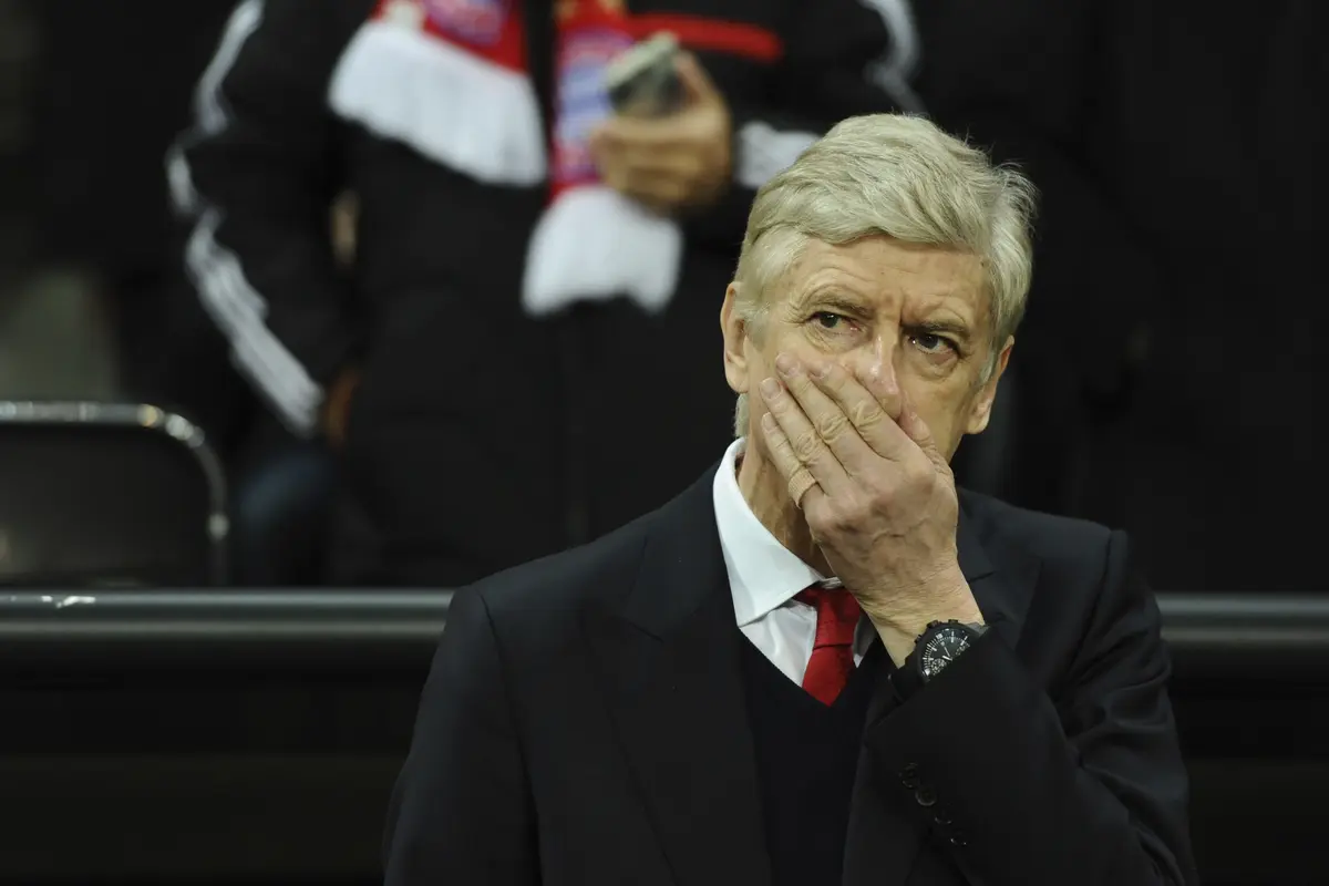 Manajer Arsenal Arsene Wenger (Sven Hoppe/dpa via AP)